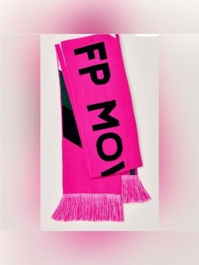 Free People movement big league reversible pink Knit Scarf